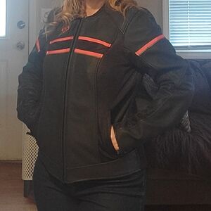 Leather harley davidson jacket